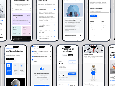 Mobile Mockups - UI Kit adaptive design ai landing page ai website auto layout dark mode landing page mobile mobile design mobile mockups mobile responsive mobile ui kit mockup design responsive landing page saas landing page ui ui kit ui kit landing page ui kit saas landing page ui templates