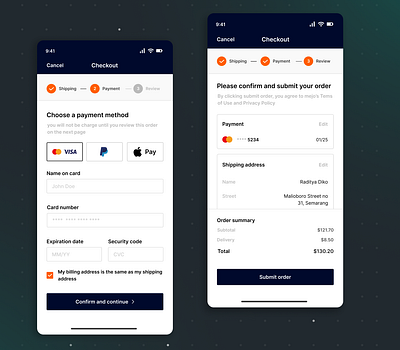 Day 2 of 100: Credit Card Checkout 💳 branding checkout design graphic design mobile ui