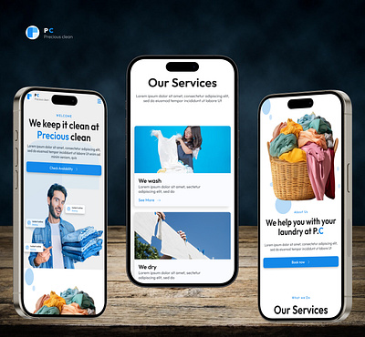 My Dry Cleaning Service UI animation mobile ui ux web