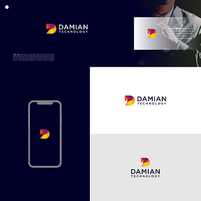 D Technology Logo branding creative design design graphic icon illustration logo logo design logodesign ui