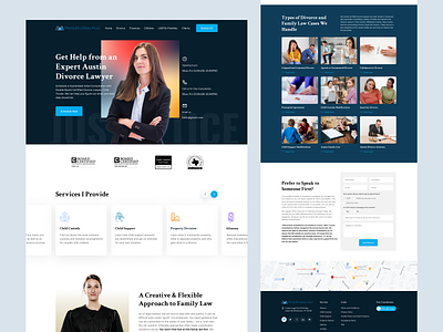Creative Lawyer's Landing Page Design agency consultancy creative design firm justice landing page law law firm lawyer website minimal typography ui ux website