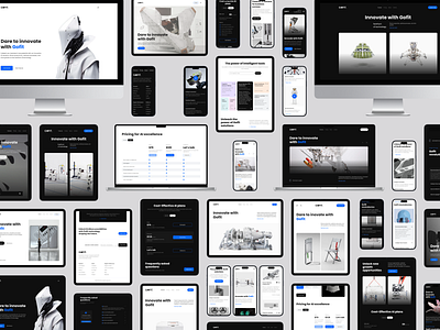 Gofit Mockups - UI Kit adaptives ai landing page dark mode faqs sections features sections hero header hero section landing page mobile mockups mockups design pricing sections rendering responsive design responsives saas landing page tablet ui kit ui kit saas ladning page ui templates