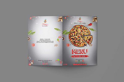 BILLY'S MENU DESIGN banner branding design graphicdesign printing