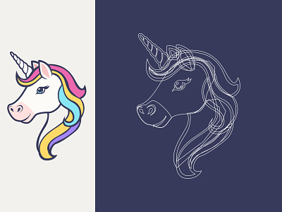 Unicorn - Sticker Mule Contest illustration logo unicorn