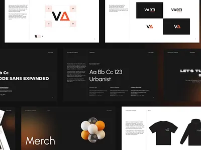 Varti Studio Brandbook: Branding | UI/UX Design 3d animation brand identity branding design graphic design illustration logo merch motion graphics print ui visual identity visual style