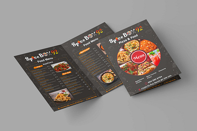 SPICE BOX MENU DESIGN artwork banner branding design graphicdesign graphics logo printing