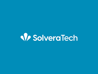 Logo design for SolveraTech blue clean geometric it company logo logomark logotype minimalist redesign simple