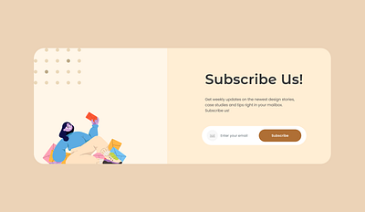 Daily UI :: Day 026 - Subscribe 026 daily ui 026 dailyui 026 subscribe subscribe form subscribeform subscribepage subscription