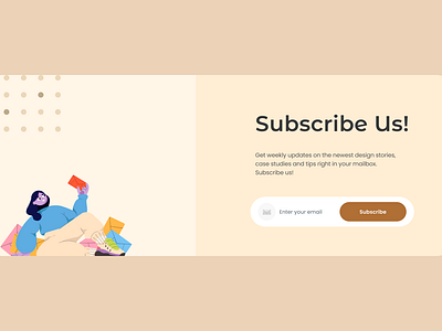 Daily UI :: Day 026 - Subscribe 026 daily ui 026 dailyui 026 subscribe subscribe form subscribeform subscribepage subscription