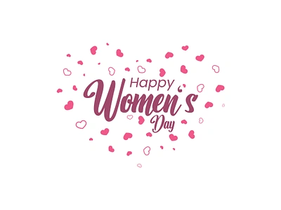 International Women's Days Text Typograhpy branding company design graphic design happy international logo design logotype minimalist modern social media typography ui womens