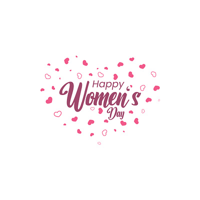 International Women's Days Text Typograhpy branding company design graphic design happy international logo design logotype minimalist modern social media typography ui womens