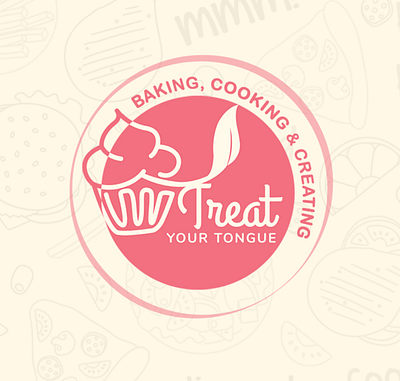 Food Monogram branding design food graphic design illustrator logo vector