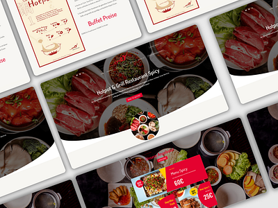 Chinese Restaurant Website graphic design