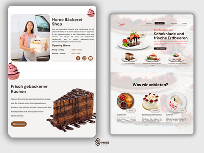 Bakery Shop Website graphic design