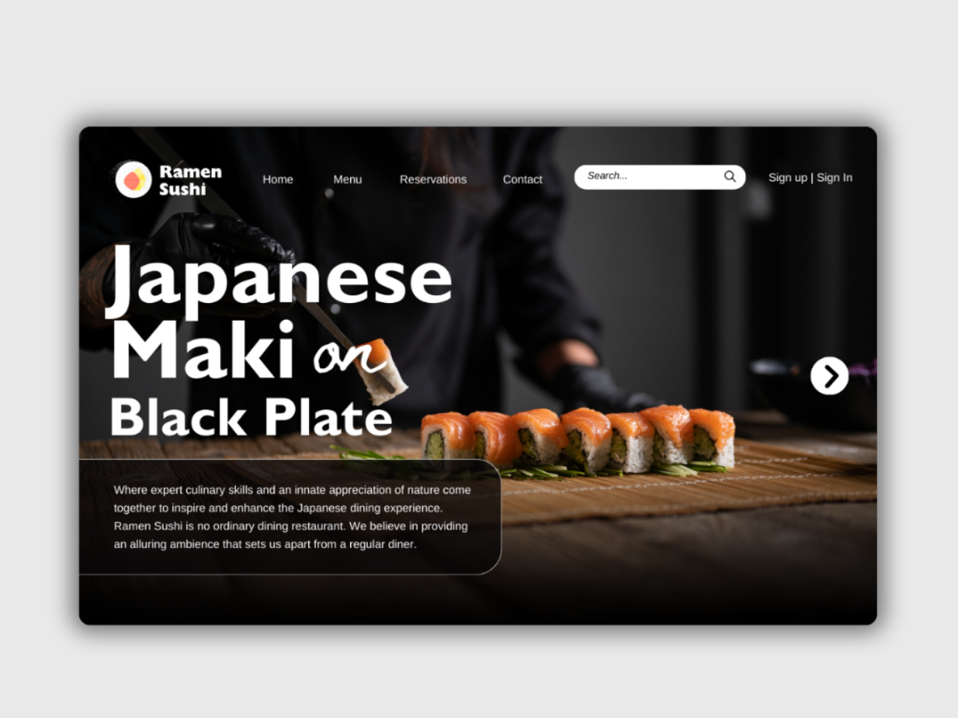 Sushi Restaurant Website By Phanie Digital Studio On Dribbble