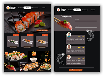 Sushi Restaurant Website