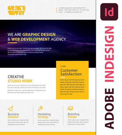 Brochure Design - Adobe InDesign brochure brochure design adobe indesign flyer flyer design layout layout design poster poster design