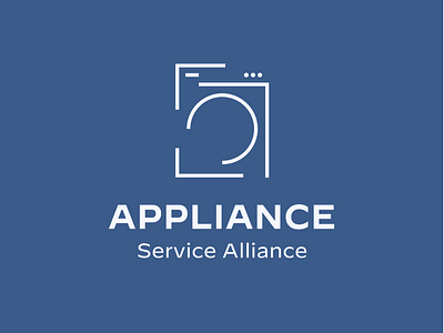Appliance Service Alliance Brand Identity abstract ally appliance blue brand identity branding circle clean design graphic design line logo mark modern process repair service symbol vector