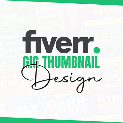 Fiverr gig cover or gig thumbnail Designs gigcover gigimagedesign gigtumbnail graphic design logo thumbnails webbanner