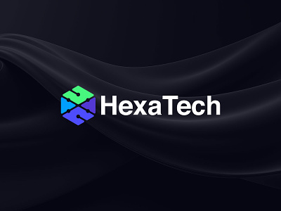 HexaTech - Tech service provider abstract logo brand branding design identity letter logo logo logo design modern logo modern tech tech tech company tech service technologies