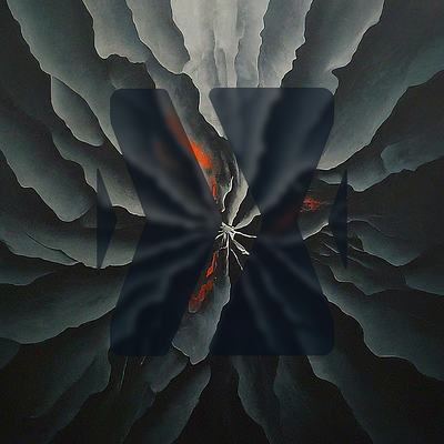 Secluded Pneuma abstract dark illustration logo