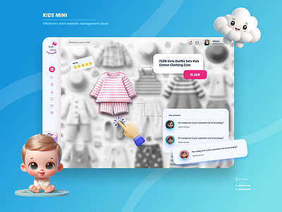 Kids mini Dashboard 3d app branding dashbord design figma g graphic design ide illustration kid logo minimal motion graphics panel poshak s ui ux کودک