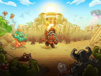 Kingdom Rush Vengeance: Hammerhold social media campaign! alric campaign desert games gaming graphic design hammerhold kingdom rush marketing mobile motion graphics shatra social media strategy tower defense