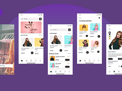 Clothing Mobile UI Design applicationdesign dashboarddesign mobiledesign prototyping responsivedesign ui uiuxdesign uiuxdesigning webdesign webportaldesign wireframing