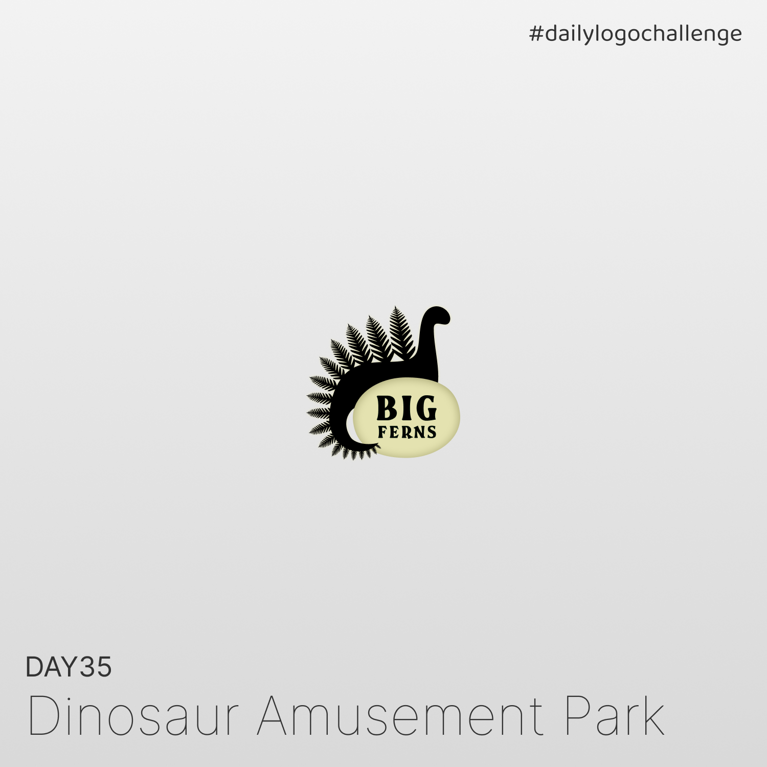 Day 35 | Dinosaur Amusement Park | Daily Logo Challenge dailylogochallenge day35 design graphic design logo