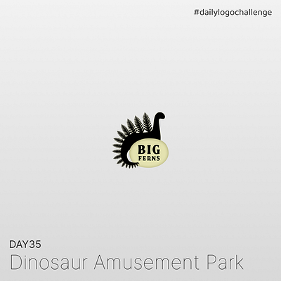 Day 35 | Dinosaur Amusement Park | Daily Logo Challenge dailylogochallenge day35 design graphic design logo