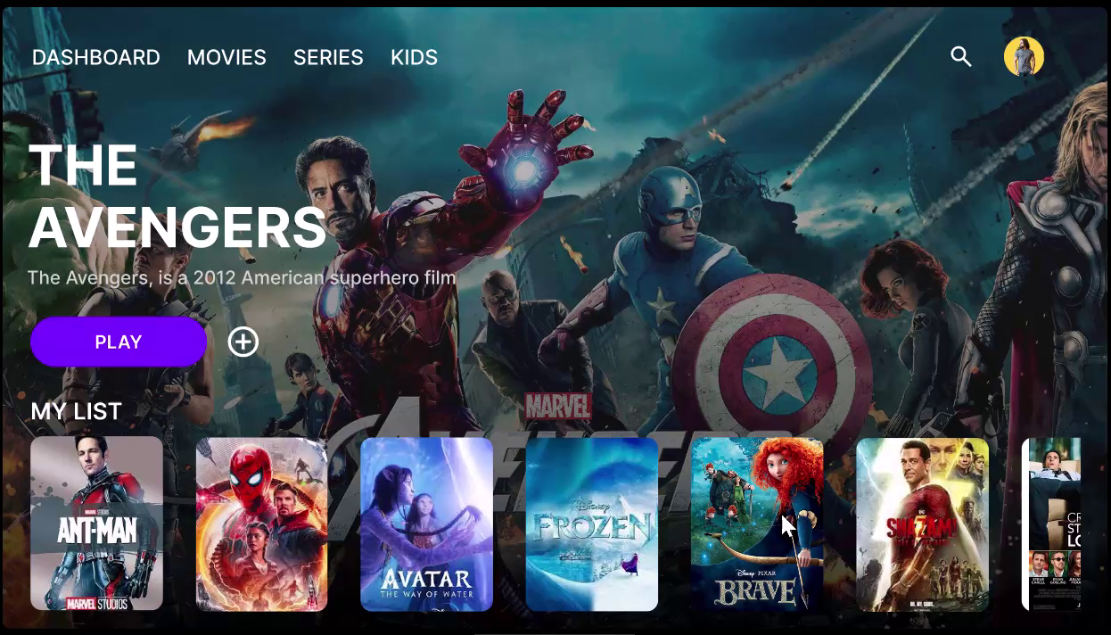 Movie Streaming UI Design by Mahid Talukder on Dribbble