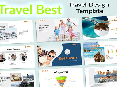 Travel Best branding business design powerpoint template