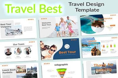 Travel Best branding business design powerpoint template