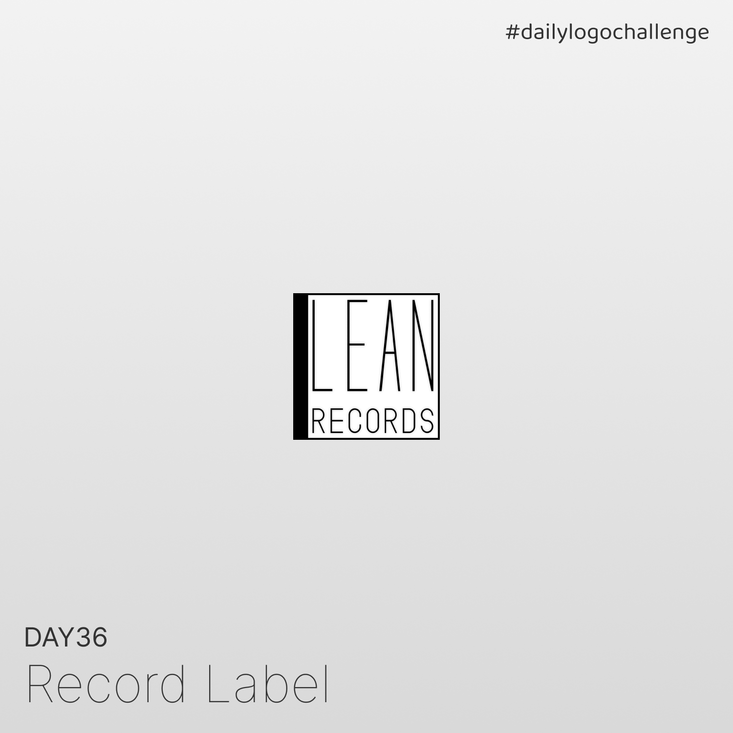 Day 36 | Record Label | Daily Logo Challenge dailylogochallenge day36 design graphic design logo