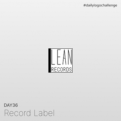 Day 36 | Record Label | Daily Logo Challenge dailylogochallenge day36 design graphic design logo