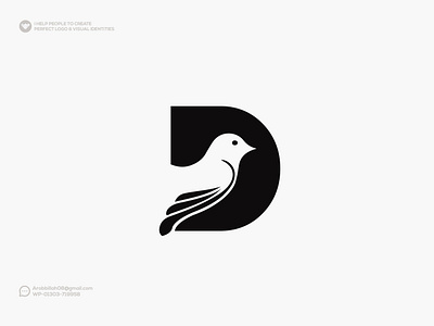 Dove Minimalist Logo Design animal logo bird logo brand logo branding business logo d dove dove bird dove logo flat logo graphic design lettermark logo logo make logotype minimal logo minimalist logo modern logo unique logo wordmark