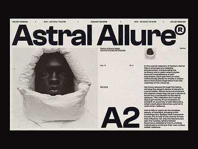 Astral Allure animation bold brand branding design digital editorial fashion grid layout strong swiss typography web