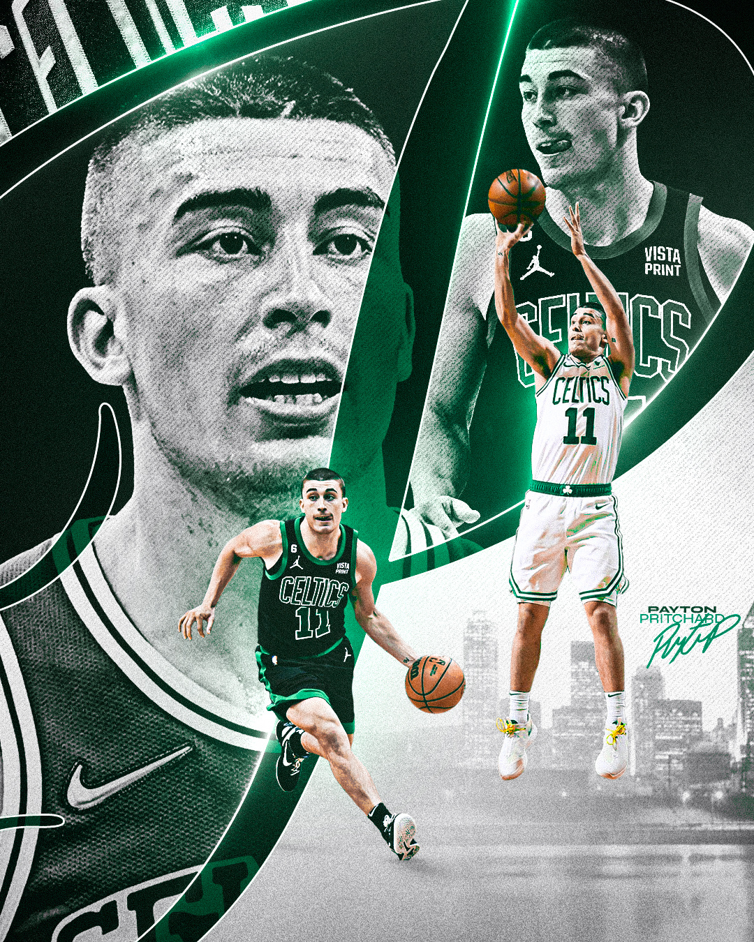 Payton Pritchard Graphic basketball boston branding celtics custom design digital graphic graphic design lighting nba payton photoshop pritchard social media sports