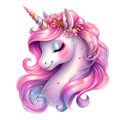 Pink Glam Unicorn