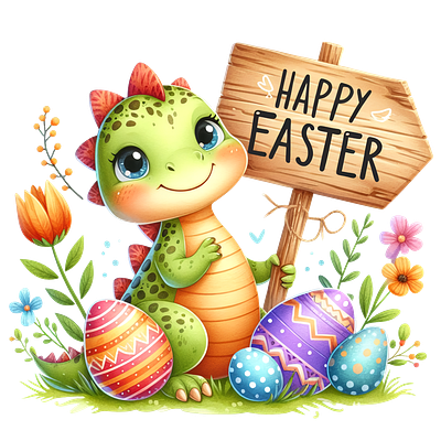 Happy Easter Dino