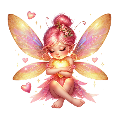 Valentines Pink Fairy