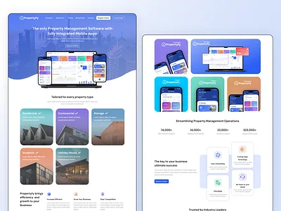 Property Management Website | UI Design creative design creative website graphic design landing page property management property website ui ui design uiux ux ux design web design website design website ui