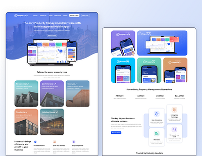 Property Management Website | UI Design creative design creative website graphic design landing page property management property website ui ui design uiux ux ux design web design website design website ui