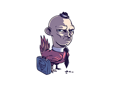 Chicken business bird business character character design chicken kfc procreate