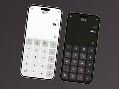 Calculator - App app application calculator dailyui english interface mobile ui