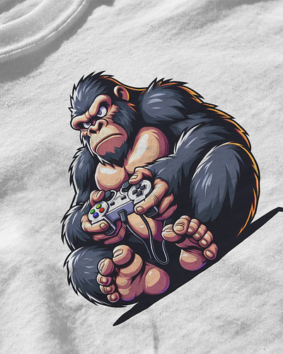 Gorilla Gamer T-Shirt game shirt gamer shirt gorilla shirt tshirt