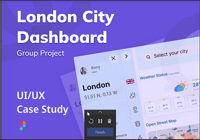 Case Study of London City Dashboard case study dashboard design london city dashboard project ui ui design ux