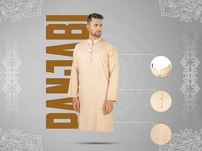 Social Media Design of Panjabi adobe photoshop branding design graphic design logo male cloth panjabi social media design traditional wear vector