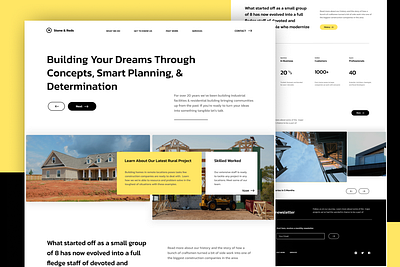 Construction Company - Figma Template building buildings company website construction development figma figma templates freebie house housing landing page real estate developers rural template trades website design website templates