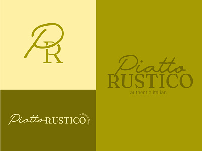 Piatto Rustico - Authentic Italian Restaurant Logos branding design graphic design italian restaurant logo restaurant branding restaurant branding design restaurant logo
